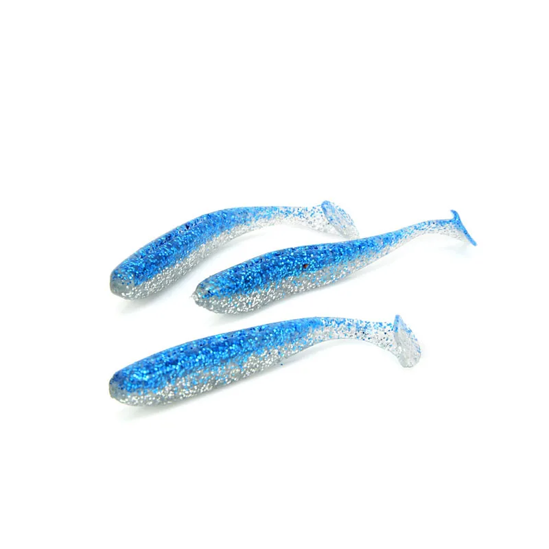 5 قطعة/الوحدة 65mm 1.8g Wobblers الصيد السحر سهلة شاينر Swimbaits سيليكون لينة الطعم مزدوجة اللون الكارب الاصطناعي لينة إغراء