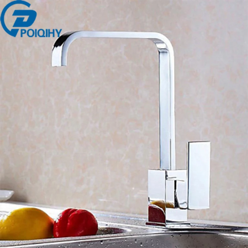 

Fashionable Deck Mounted Drinking Water Kitchen Tap Cold and Hot Water Single Spout Kitchen Faucet Chrome Finished