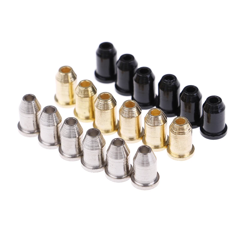 

Guitar String CapsFerrules Bushing for Guitar Parts & Accessories 6pcs Black Silver Gold 3 Colors Mounting Buckle Through Body