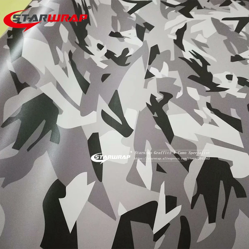 Starwrap Camo Vinyl Wrap Camouflage Vinyl Film Sticker Air Bubble Free camouflage wrapping film