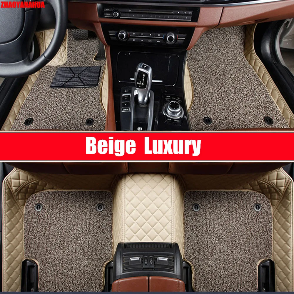 

ZHAOYANHUA Car floor mats for Skoda Octavia Yeti Fabia Rapid spaceback 6D heavy duty car styling carpet floor liner