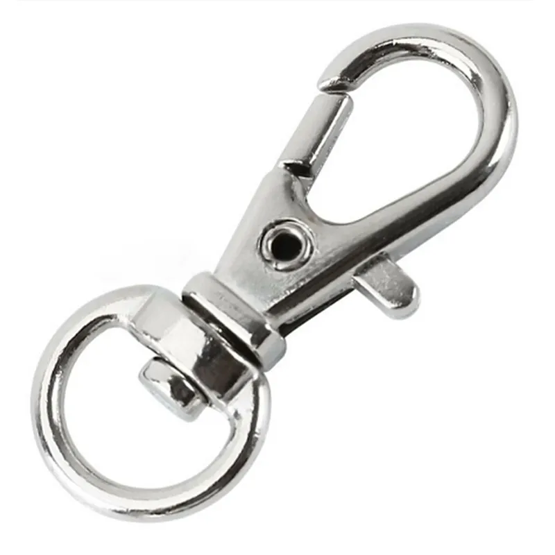 20pcs Stainless Steel Lobster Clasp Key Chain Hook DIY Craft Swivel
