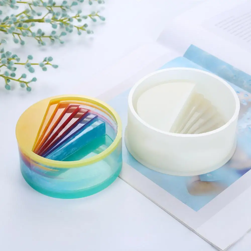 

Exquisite Silicone Resin Molds Stair Jewelry Box Silicone Mold for Cement Jewelry/Beads/Little Accessories Storage