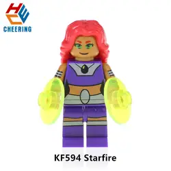 Одна Распродажа супер герои Starfire строительные блоки кирпичи Модель Цифры лучший подарок для детей KF594