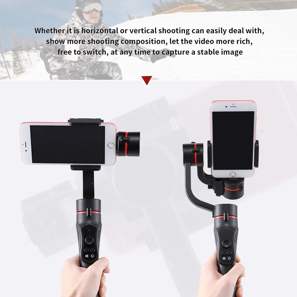 

Handheld Mobile Phone Gimbal Stabilizer Bluetooth 360 Degree Panoramic for Photography WIF66