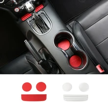 Новое поступление алюминиевый сплав подстаканник Противоскользящий коврик внутренняя отделка для Ford Mustang