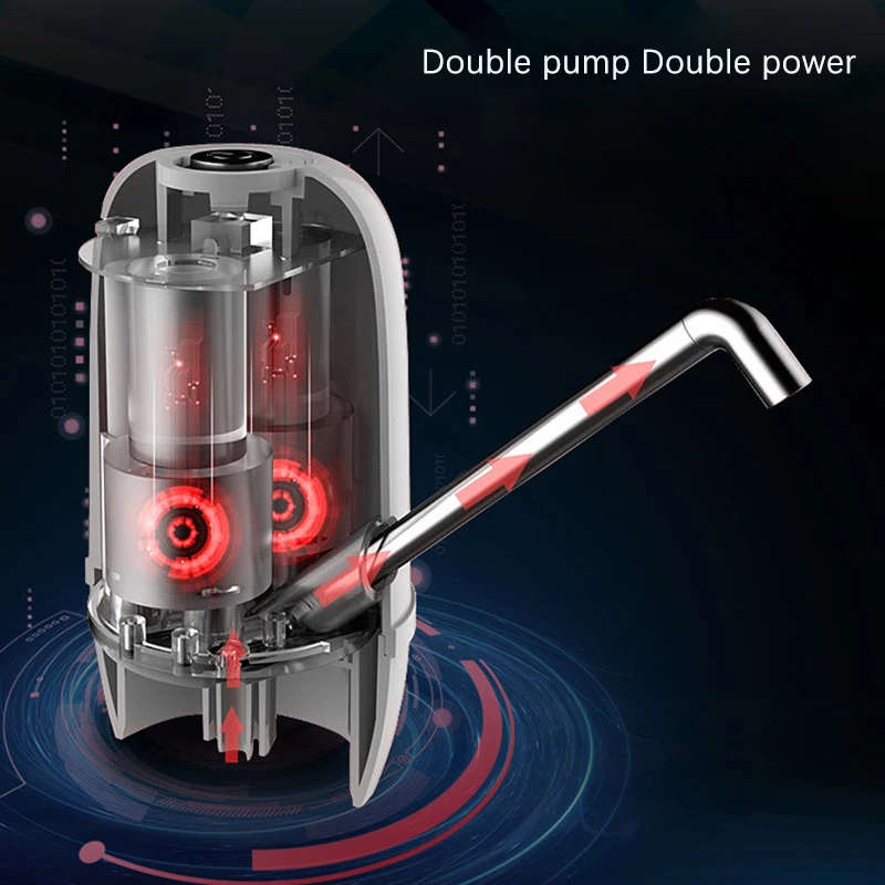 Automatic Mini Water Dispensers Water Pump Dispenser USB Charging Energy Cold Dispenser Drinking Water Bottle Switch Double Pump Automatic Mini Water Dispensers Water Pump Dispenser USB Charging Energy Cold Dispenser Drinking Water Bottle Switch Double Pump