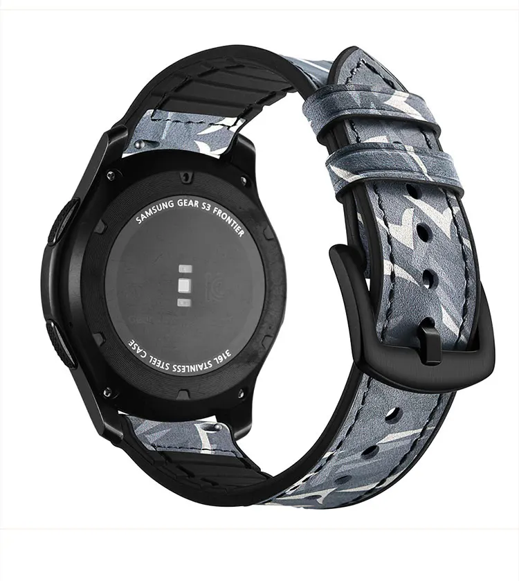 Geuine Leather with silicone wathc band        kol saati   For Apple series  (4)