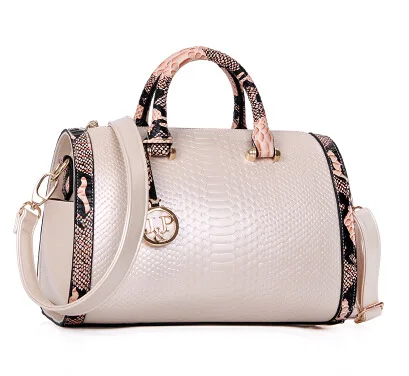 Модная женская сумка PU кожаная сумка для Feminina Роскошная подушка сумка через плечо Дамская дизайнерская сумка Основная сумка через плечо - Цвет: Бежевый