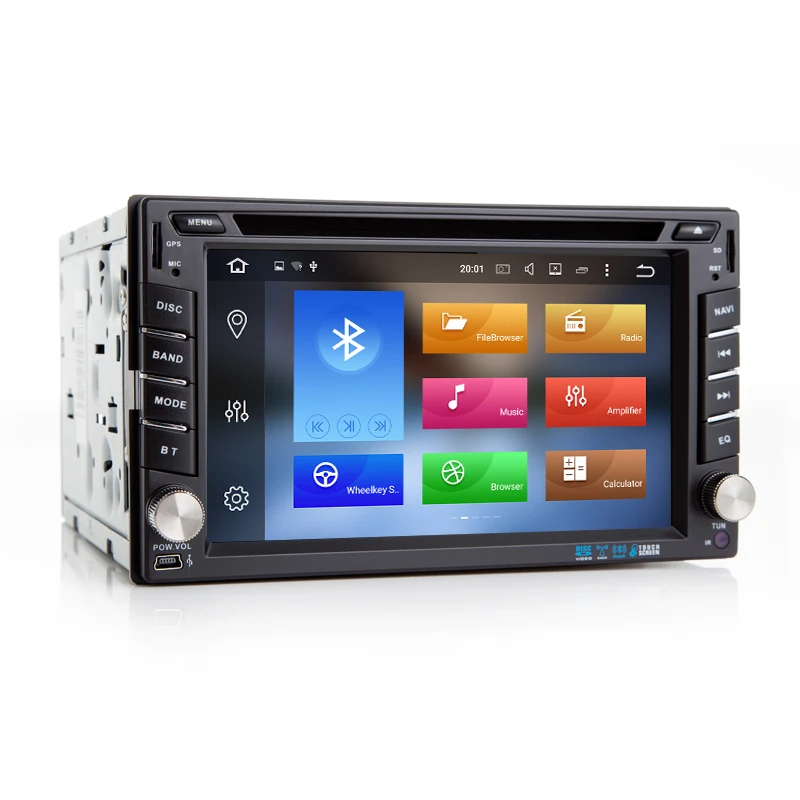 Discount IPS 6.2" 4G+32G Android 8.0 Universal Car DVD Audio Stereo GPS Navigation Double 2 Din 1024*600 HD Head Unit Multimedia Player 4