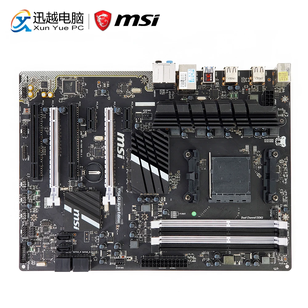 

MSI 970A SLI Krait Edition Desktop Motherboard For AMD 970 Socket AM3/AM3+ DDR3 32G STAT3 USB3.1 ATX