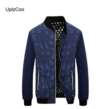 

UplzCoo Men Jacket Business Casual Jacket Slim Spring And Autumn Zipper Shirt Fashion Men Jacket Men Trend Brand Clothing FM059