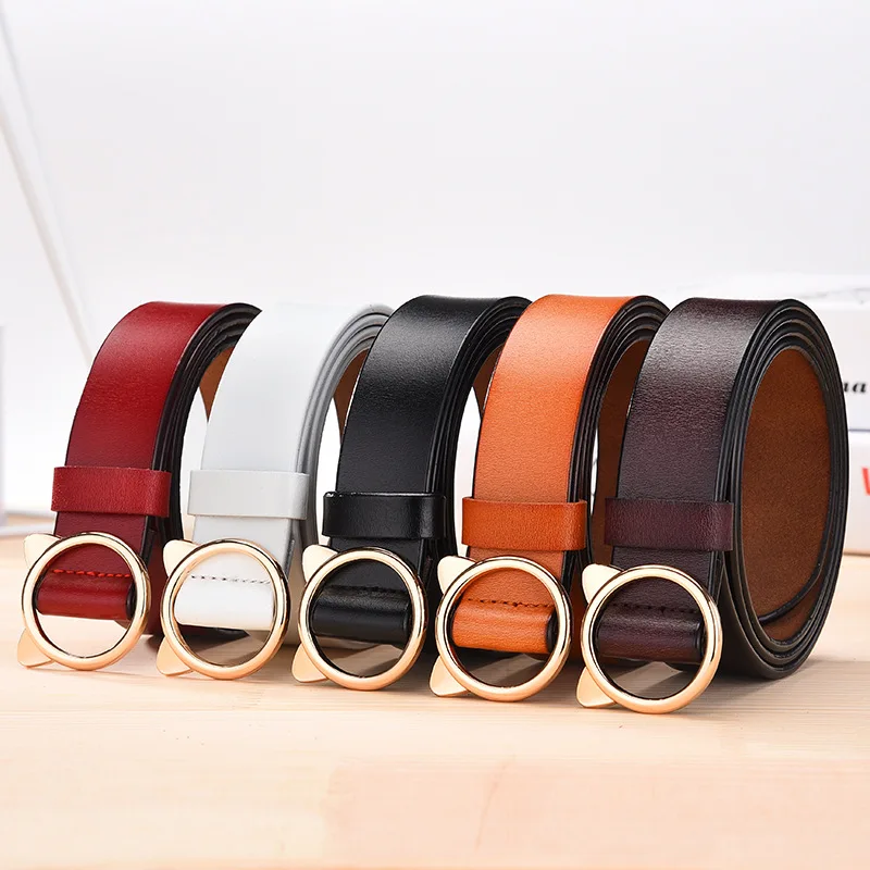 

Women belt Fashion Geniune Leather Metal Heart Pin Buckle belt Party Dress Decor Waistband Lady Femal belt