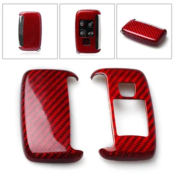 

Real Carbon Fiber Remote Smart Key Cover Fob Case Shell For Land Rover Jaguar