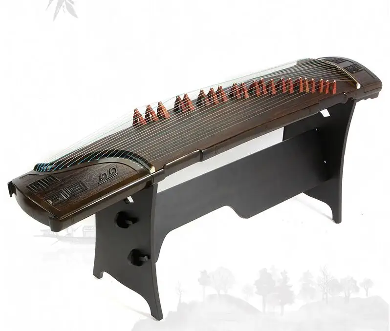 Профессиональный 21 струны китайский zither высокое качество платан древесины guzheng Профессиональный тисненый тонкий nanmu твердая оправа под дерево zither