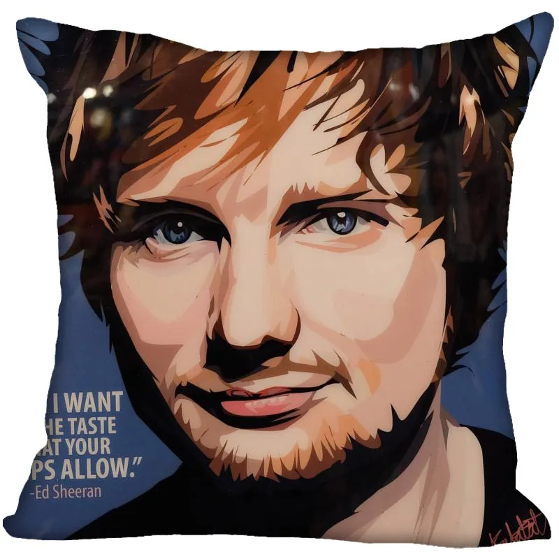 Чехол для подушки Ed Sheeran дома декоративный чехол на Невидимый молнии s 40X40