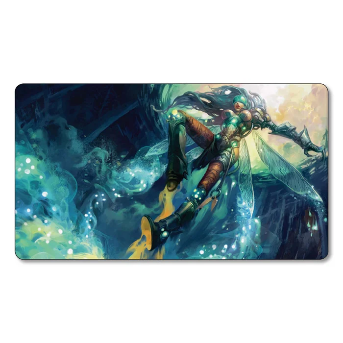 Magical Unhinged Lands Proxy Games Gathering Play Mat - Big Table Liliana Mousepad image 2