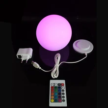 15cm led furniture led ball Night Light outdoor Swimming pool globle round ball waterproof Rechargeable 16 color changing 1pc free shipping magic rgb led ball outdoor diameter 20 cm rechargeable glowing sphere waterproof pool color changing light ball
