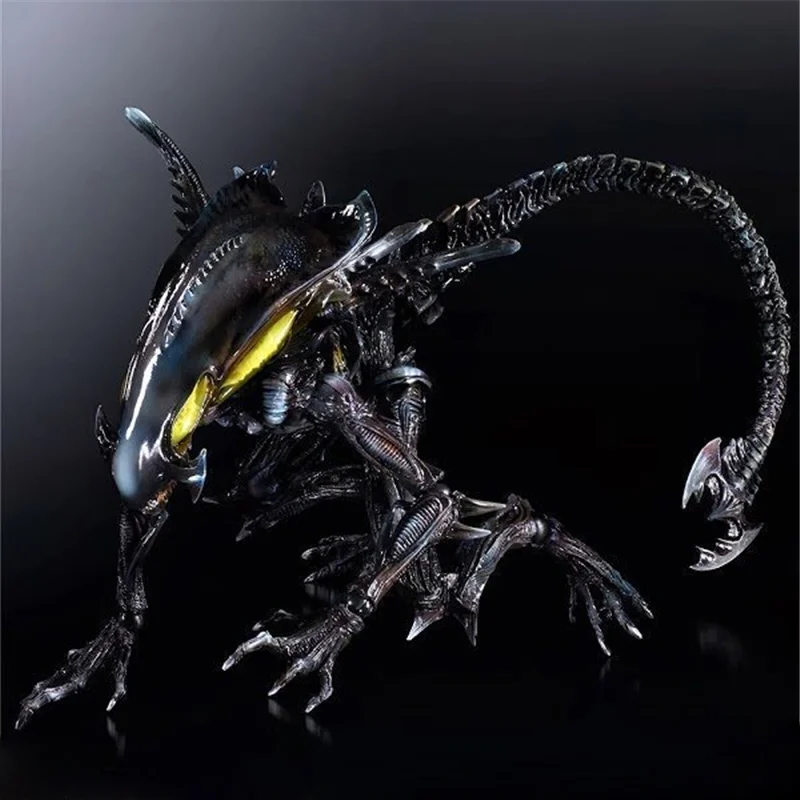 

10'' Play Arts Kai NECA Aliens colonial fleet alien Genocide Xenomorph Predators PVC action figure Collectible model Doll toys