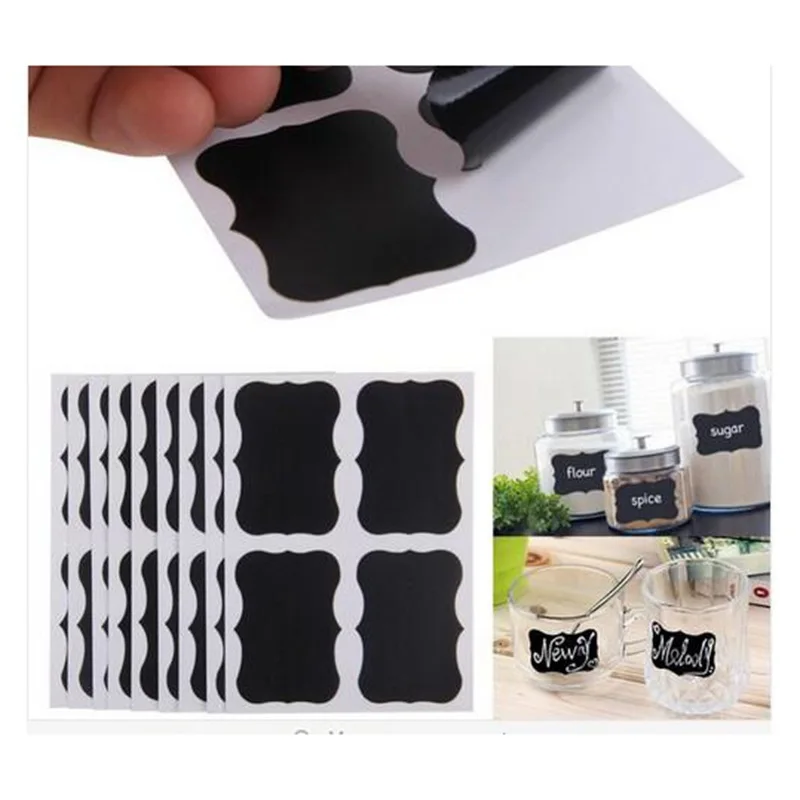 

36 x Chalkboard Blackboard Labels Kitchen Gadgets Kitchen Jar Labels Tags Cocina Chalk Board Stickers Kitchen Accessories. Q