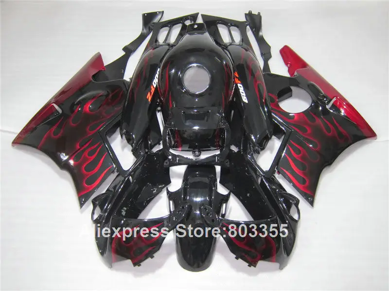 Обтекатели Red flame для HONDA CBR600 f2 1994 1993 1992 1991 cbr 600 (комплект кузова) 91 92 93 94 xl110 |