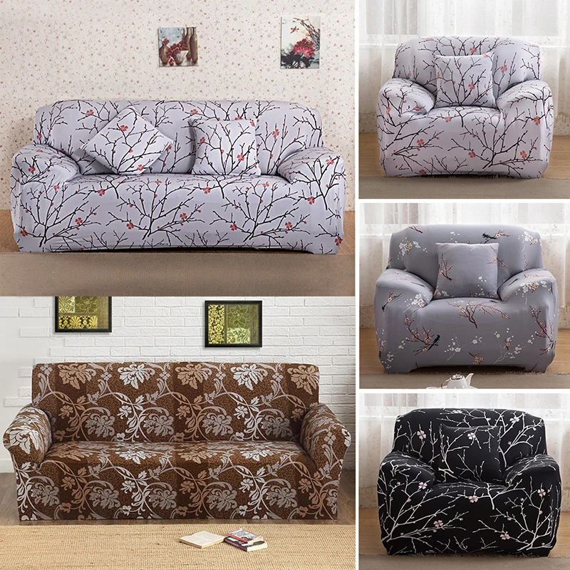 Polyester Sofa Cover Elastic Stretch Pastoral Capa de sofa Cover Slip