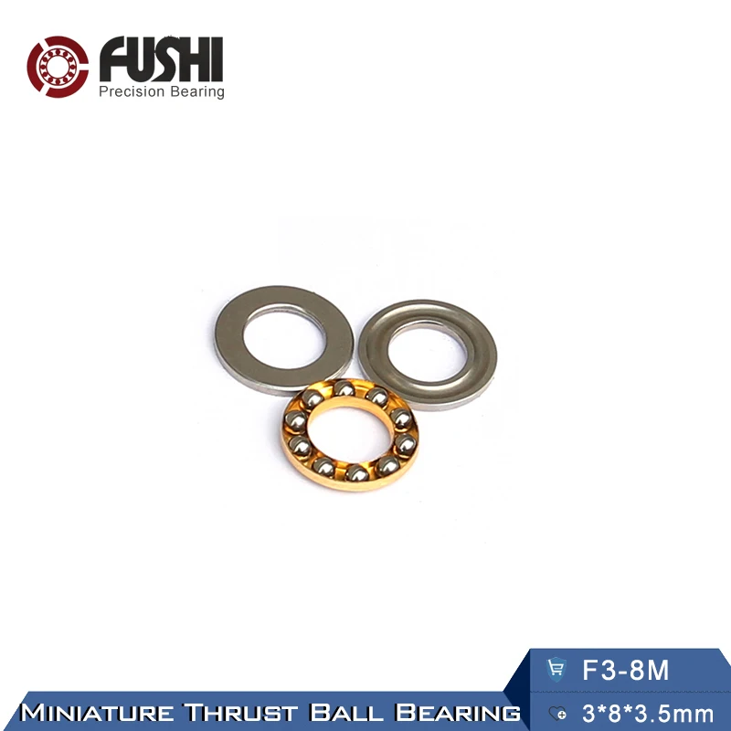 F3 8M подшипник 3*8*3 5 мм (10 шт.) ABEC 1 миниатюрные 8 м осевые шаровые подшипники с