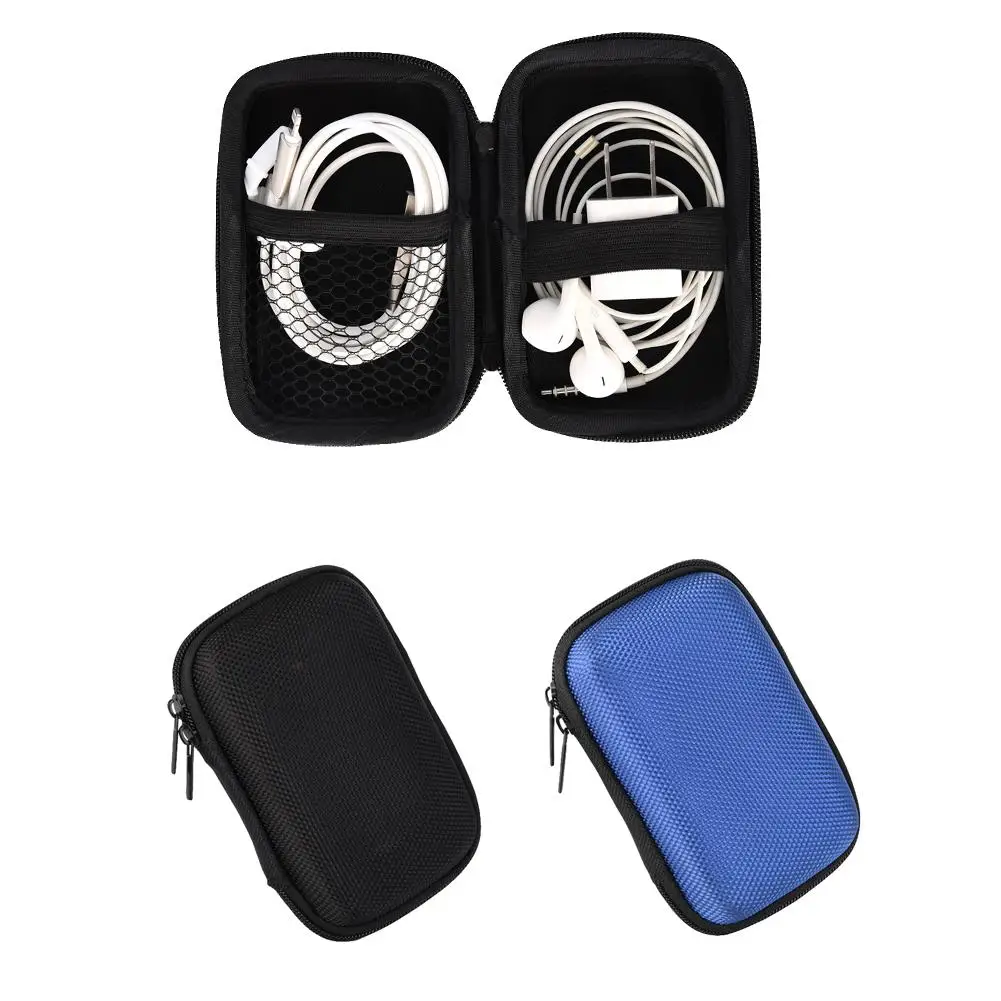 

PU Bluetooth Headphones Earphone Case Hard Earbuds Storage Carrying Pouch Bag SD Card Hold Charms Boxs