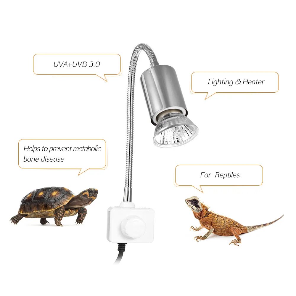 25 Вт UVA UVB черепаха лампа с отоплением галогенная тепловая лампа поворотный зажим свет аквариума рептилий ящерица черепаха печь для выпечки лампочка