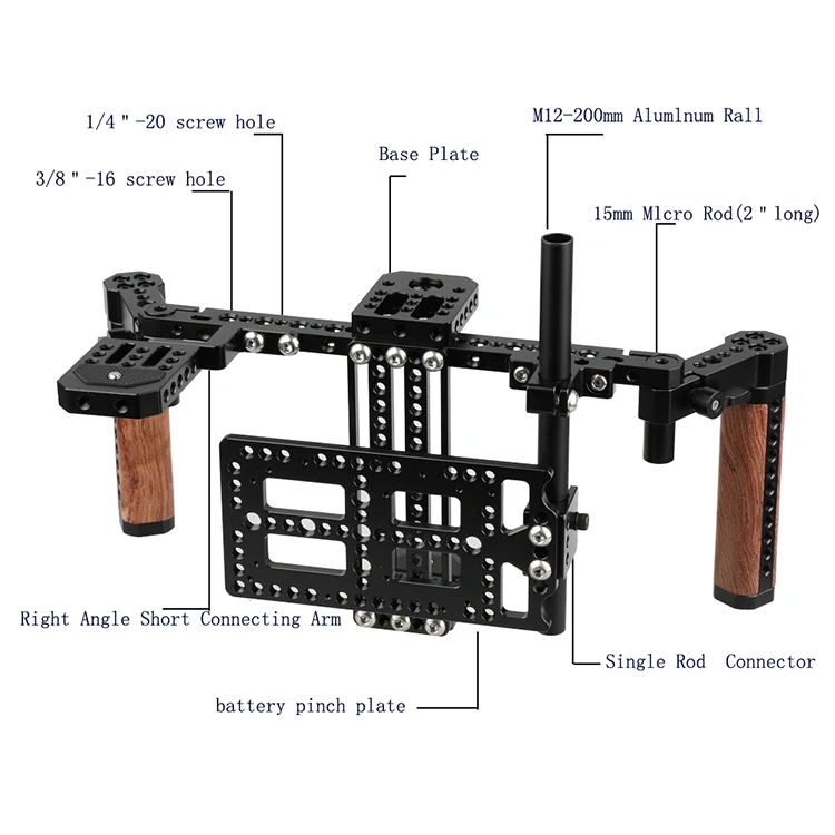 CAMVATE Director's Monitor Cage Kit с деревянными ручками C1763