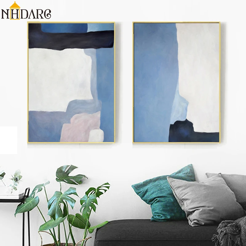

Modern Simple Color Piece Fashionable Abstract Decoration Canvas Print Painting Art Wall Pictures for Living Room Home Decor