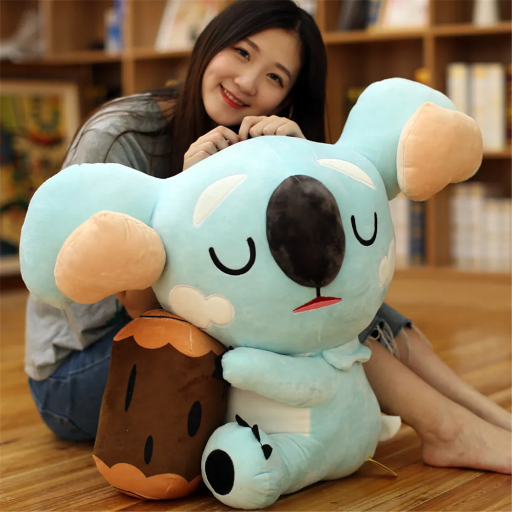 Fancytrader 60cm Giant Soft Cute Cartoon Koala Plush Toy  Big Simulation Animal Blue Koala Doll Baby Present1