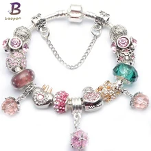 BAOPON дропшиппинг винтажный Королевский пингвин кристалл подвеска любовь браслет женская цепочка в виде змеи брендовый браслет женские ювелирные изделия