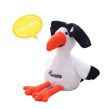 

Electric Talking Plush Toys Flamingo Bird Can Nod Dancing And Repeat Stuffed Speak Bird 25cm Soft Doll Toys For Children Adult