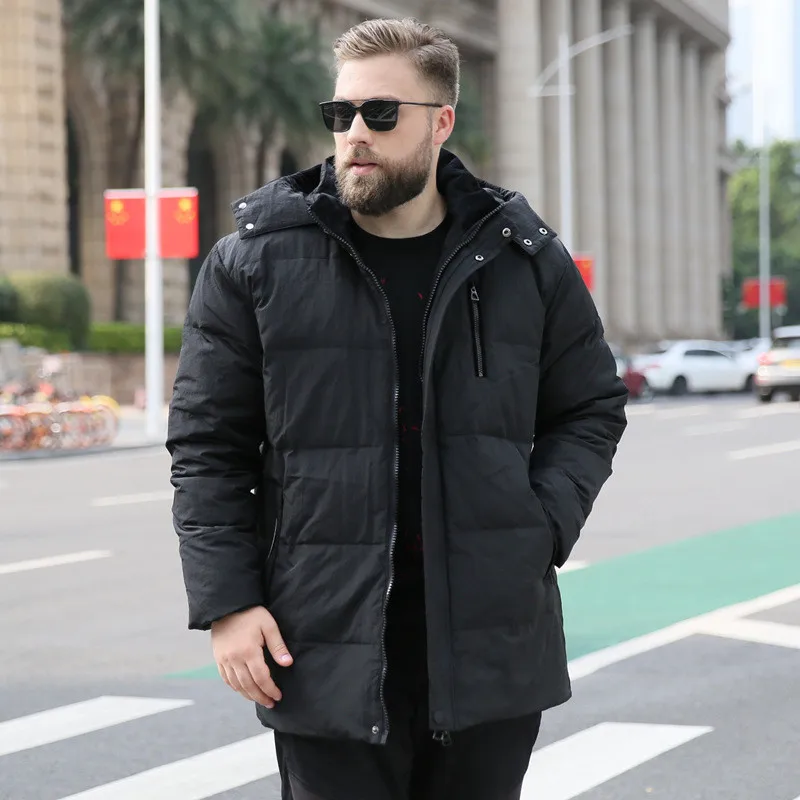 Мужская зимняя куртка большого размера XL 7XL 8XL 9XL 10XL парка с капюшоном теплая
