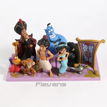 

WCF Story 04 Abf Magic Lamp Jafar Carpet Abu Iago Cave of Wonders Mini PVC Figures Toys 6pcs/set