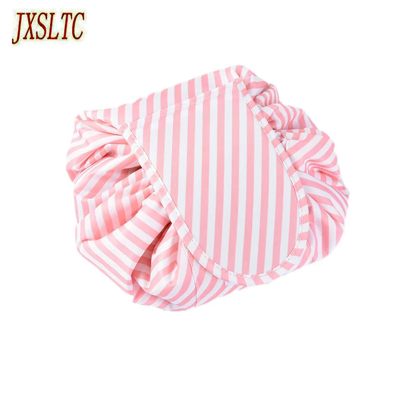 

JXSLTC Drawstring Large Capacity Cosmetic travel bag Polyester Lazy Makeup Organizers pouch Lady Magic Travel Toiletry Bags