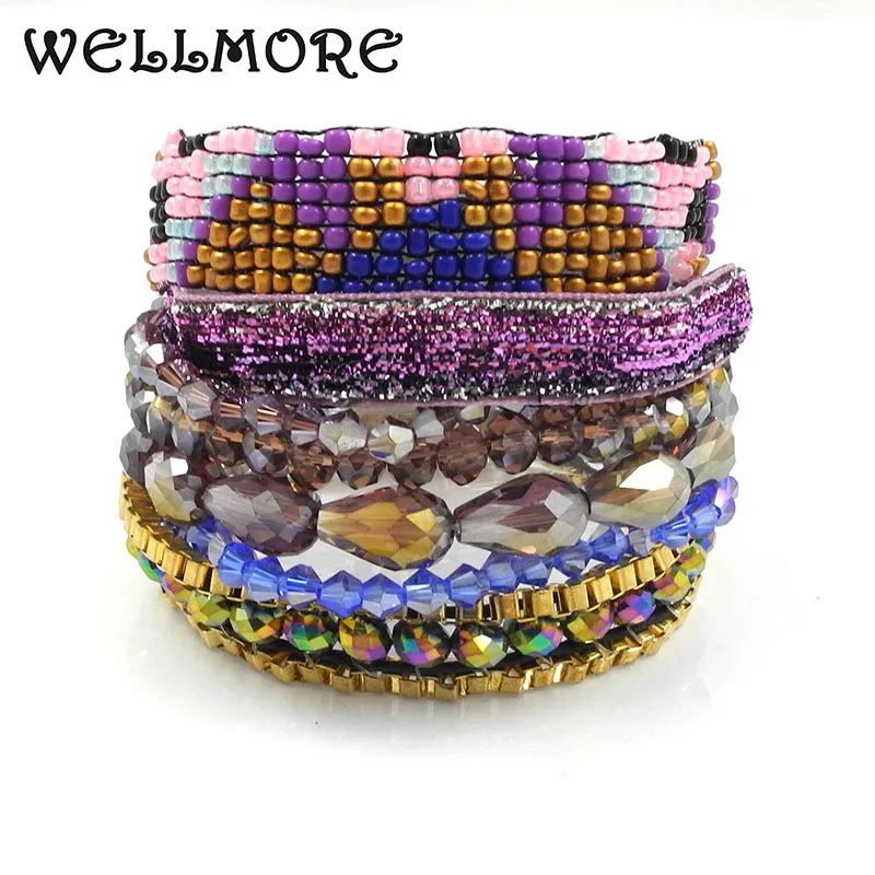 

Brazilian beach bracelets handmade beads bracelet magnet buckle bracelet Bohemian bracelets boho bangle have S/M/L size B1651