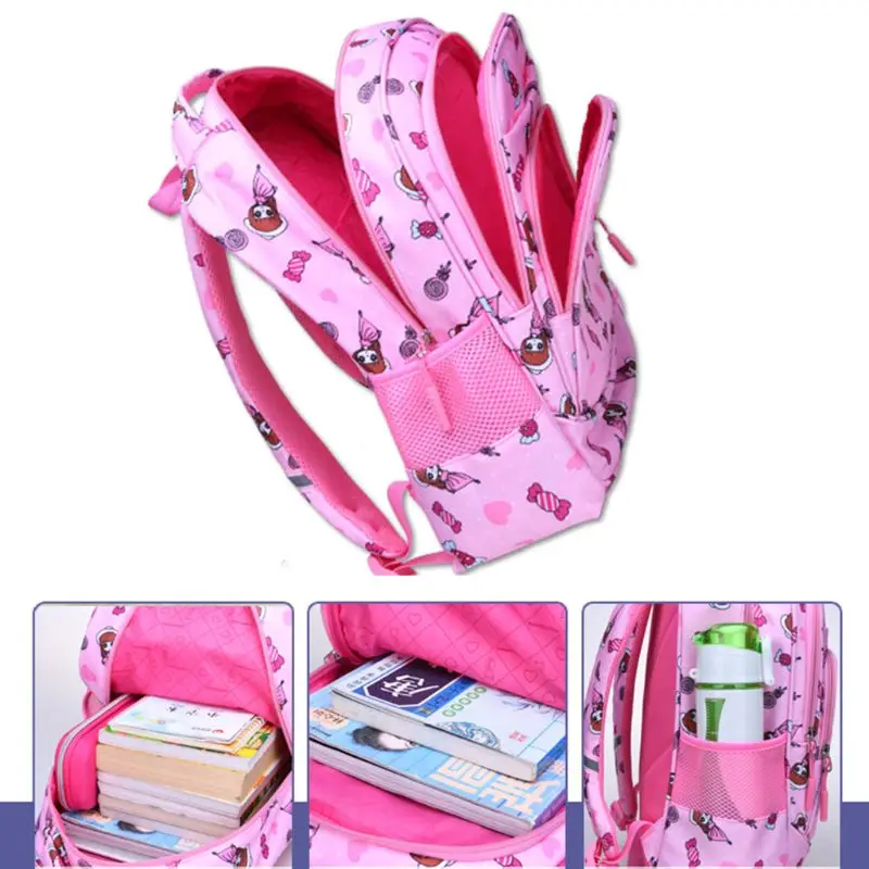 Многофункциональные школьные рюкзаки с милым принтом для девочек, детский начальный школьный рюкзак на плечо, большой емкости, рюкзак 2019