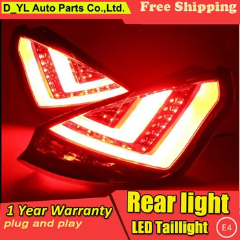 

D_YL Car Styling for Ford Fiesta Rear Lights 2009-2015 Ford Fiesta LED Tail Light Altis Rear Lamp DRL+Brake+Park+Signal