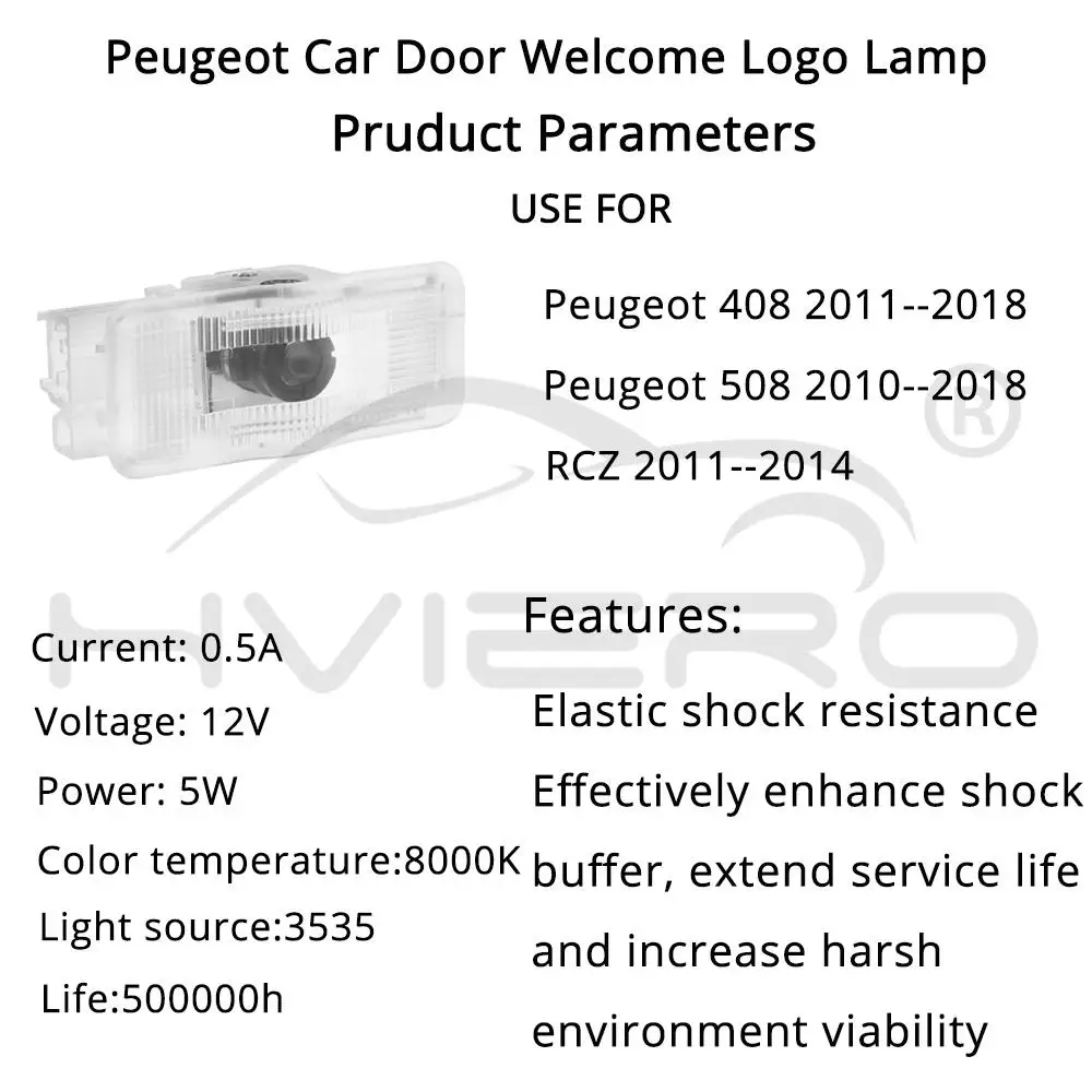 Добро пожаловать светильник двери светодиодная прожекторная лампа лазерной светодиодный фонарик для peugeot 508 408 RCZ 1007 307 407 5008 607 806 двери автомобиля лампы автомобиля неоновый светильник