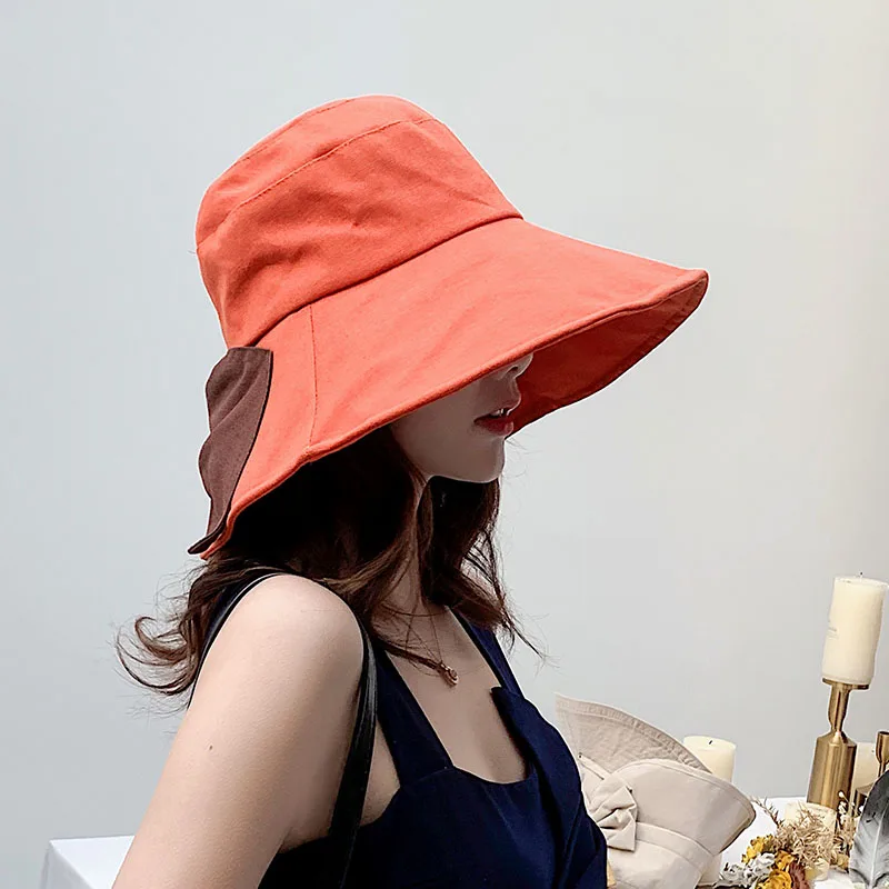sun hats for women summer hat women beach hat summer women bucket hat bow  (27)