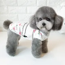 Новая модная спортивная одежда с принтом в виде собак Детский костюм с футболкой для йоркширских терьеров и чихуа-Хуа щенок собака Костюмы Открытая Летняя обувь кота рубашка жилет для собаки