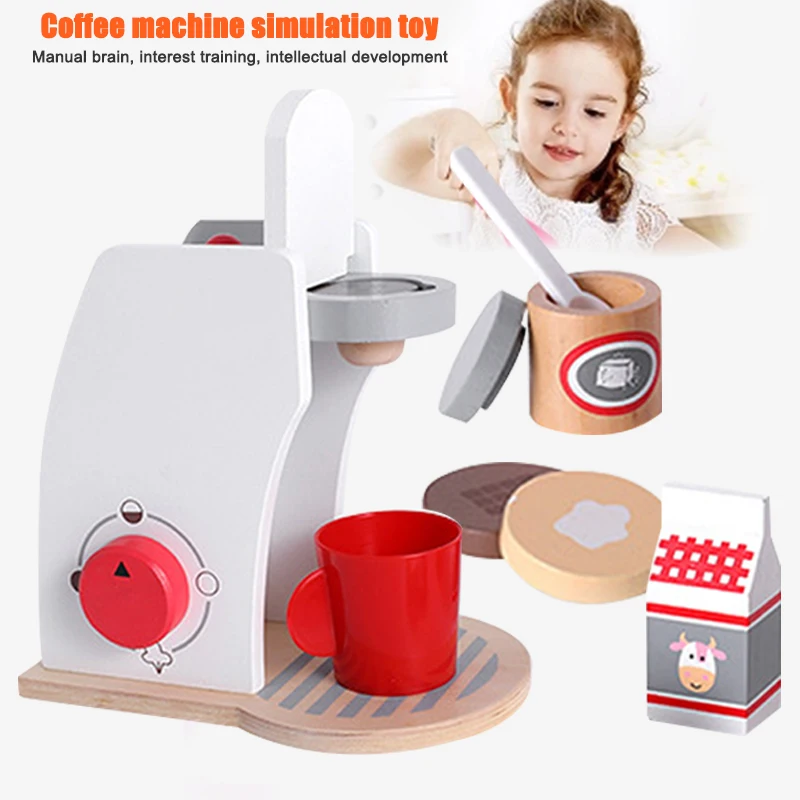 

8pcs/Set Coffee Machine Toy Household Appliances Pretend Play Kitchen Children Toys Toaster Blender Vacuum Cleaner Cooker Toys