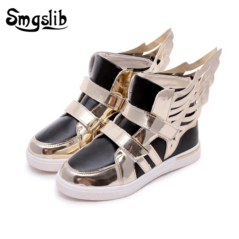 

SMGSLIB Kids shoes Butterfly Wings Sneakers red white Black children shoes High Top toddler Boy shoes Sports trainers sneakers