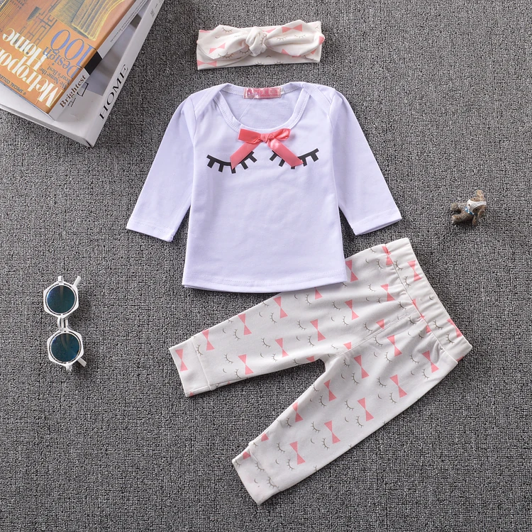 3Pcs/Set! baby girl clothes fashion long sleeve t shirt+Floral Leggings ...