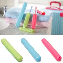1 Pcs Portable Trip Toothbrush Protection Tube Camping Bathroom Accessories Box compact convenient Storage Box & BL11