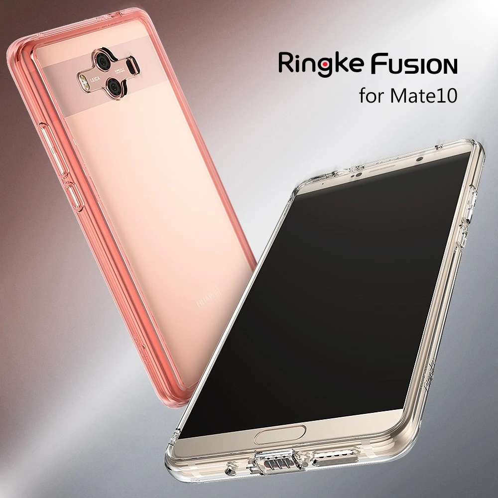 Ringke Fusion для huawei mate 10 Чехол прозрачный PC задняя крышка мягкая TPU гибридная рамка