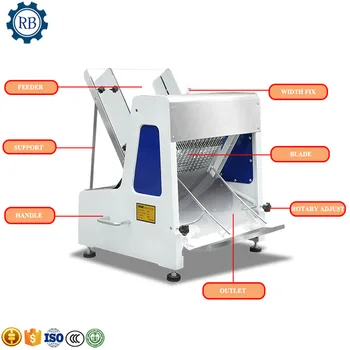 

Hot Popular Bread cut machine Bakery slicing cutter electric baguette Toast Adjustable Bread slicer machine