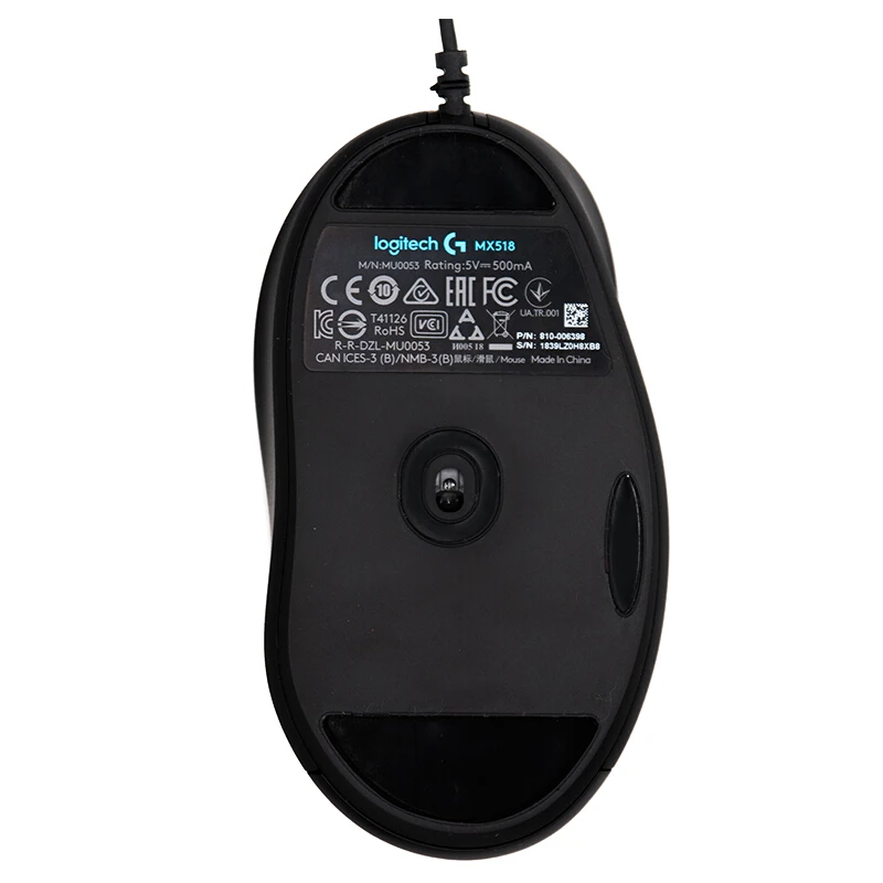  Logitech LEGENDARY gaming mouse MX518 with 16000DPI HERO Sensor logitech Wired mouse for overwatch 
